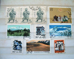 China 1988 - 1993 Statues Art House Paintings Landscapes Lake - Used Stamps