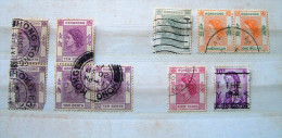 Hong Kong 1954 - 1962 Queen - 2 Different Colors Of 10 C - Oblitérés