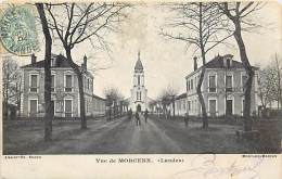 - Landes - Ref -A303 - Morcenx - Une Vue - Rue Et Eglise - Carte Bon Etat - - Morcenx