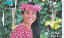 Cook Islands, COK3, $10, Ei Katu- Tipani, Woman Mint, 2 Scans. - Cook Islands