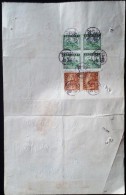 CHINA CHINE 1946.5.6. SHANGHAI DOCUMENT WITH REVENUE STAMP (FISCAL) 300YUAN X 4,20YUAN X2 - Covers & Documents