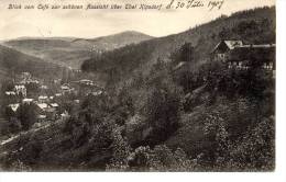 Fotokarte  Blick Vom Café Zur Schönen Aussicht über Thal KIPSDORF; 1907 Nach LEIPZIG - Kipsdorf