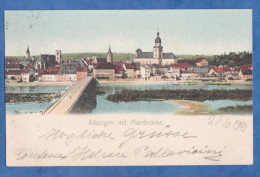 CPA Couleur De 1903 - KITZINGEN Mit MAINBRüCKE - Kitzingen