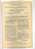 - POIGNEE HYGIENIQUE POUR PORTE-JOURNEAUX . BREVET D´INVENTION DE 1902 . - Other & Unclassified