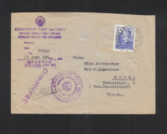 Yugoslavia Cover 1950 To Germany - Lettres & Documents