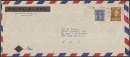 1951-H-21 (LG159) CUBA 1951. FERNANDO FIGUEREDO. 8c. SOBRE A US. - Briefe U. Dokumente