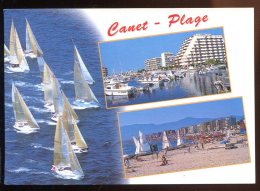 CPM 66  CANET Plage Multi Vues - Canet En Roussillon