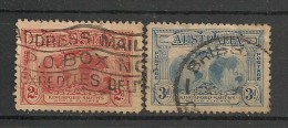 Timbres - Océanie - Australie -1931 - 2 D Et 3 D. - - Oblitérés
