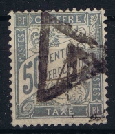 France: Yv Nr Taxe 20 Gestempelt/used/obl. Damage / Space Filler - 1859-1959 Usados