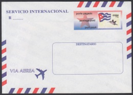 1998-EP-90 CUBA 1998. Ed.1. POSTAL STATIONERY. SOBRE CARTA DE PORTE PAGADO. SERVICIO INTERNACIONAL. UNUSED. - Brieven En Documenten