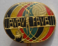 BELGIAN Volleyball Federation,  Belgisch Volleybal Verbond B.V.B.V.   F.B.V.B.     PINS BADGES  P1 - Volleybal