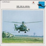 Helikopter.- MIL MI-24 - HIND - U.S.S,R,. Sovjet-Unie. 2 Scans - Hélicoptères