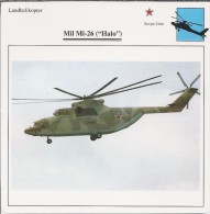 Helikopter.- Helicopter - MIL MI-26 - Halo - U.S.S,R,. Sovjet-Unie. 2 Scans - Elicotteri