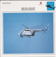 Helikopter.- Helicopter - MIL MI-14 - Haze - U.S.S,R,. Sovjet-Unie. 2 Scans - Helicopters