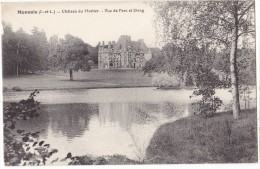 MONNAIE. - Château Du Mortier - Vue Du Parc Et Etang - Monnaie