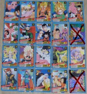 LOT DE 38 CARTES TRADING CARDS DRAGONBALL Z, DBZ,LE GRAND COMBAT 1996  EN PARFAIT ETAT - Dragonball Z