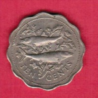 BAHAMAS  10 CENTS 1975 (KM # 61) - Bahamas