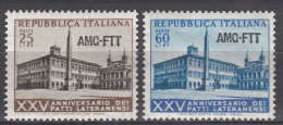 Italy Trieste Zone A AMG-FTT 1954 Sassone#194-195 Mint Never Hinged - Nuovi