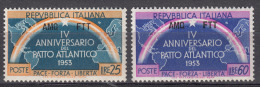 Italy Trieste Zone A AMG-FTT 1953 Sassone#184-185 Mint Never Hinged - Nuovi