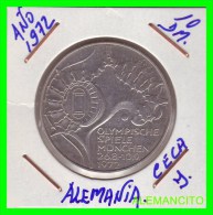 ALEMANIA   MONEDA  PLATA S/C 10DM MUNICH 1972 - Gedenkmünzen