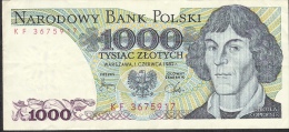 POLAND  P146c 1000  ZLOTYCH  1982 #KF      AVF - Polen