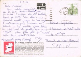 16699. Postal BAILE ATHA CLIAT (Dublin)  Irlamda, Eire 1984. St. Patrick Cathedral - Storia Postale