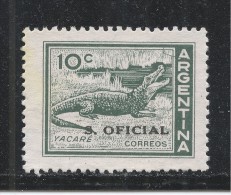 Argentina 1962. Scott #O113 (M) Fauna, Cayman - Ungebraucht