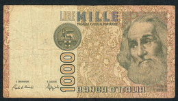 ITALY  P109a  1000 LIRE 1982 #SE/C    FINE - 1000 Lire