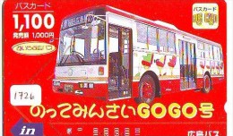 Télécarte Japon * BUS * Japan Phonecard * Auto * Car (1726) Voitures * Telefonkarte * - Voitures