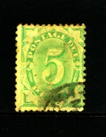 AUSTRALIA - 1902  POSTAGE  DUES  5d. DESIGN COMPLETED WMK CROWN NSW PERF 11.8x11.5  FINE USED SG D17 - Impuestos