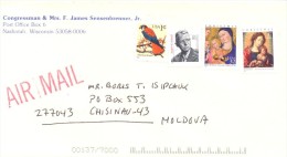 2002. USA, The Letter By Air-mail Post From Nashotah(Wisconsin) To Moldova - Briefe U. Dokumente