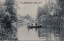 508 PORT LESNEY - Altit.246m Le Canal Du Moulin Sur La Loue (animée Barque) - Orgelet