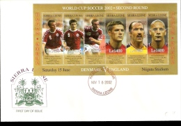 2002 Fifa Wold Cup Korea And Japan SIERRA LEONE SECOND ROUND DENMARK ENGLAND 0-3 - 2002 – Corea Del Sur / Japón
