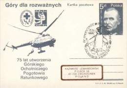 POLOGNE POLSKA ENTIER POSTAL 1985 THEME MANCHOT  HELICOPTERE TB - Antarctic Wildlife