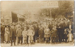 FETE FOIRE  Carte Photo BIENVENUE AUX HABITANTS DU 4ème CANTON Belle Animation - Sonstige & Ohne Zuordnung