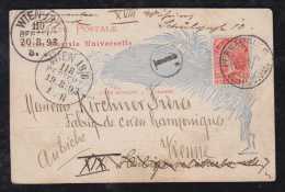 Brazil Brasil 1893 Stationery Card PERNAMBUCO CORREIO URBANA Pm To VIENNA Austria - Covers & Documents