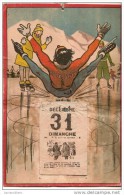 Calendrier/Support D´èphémeride Usagé/Carton Imagé/Moniteur De Patinage à Glace Chutant/Humour/1939      CAL255 - Other & Unclassified