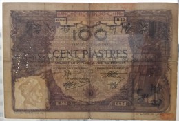 INDOCHINE FRENCH INDOCHINA 1919  SAIGON 100 Piastres - Indochina