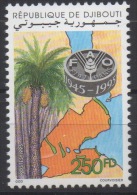 Djibouti Dschibuti 1995 Mi. 617 ** Neuf MNH FAO 1945 - 1995 WFO Palm Tree Palmier Map Carte Géographique RARE ! - Tegen De Honger