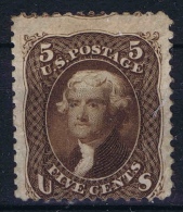 USA  Yv Nr 21 MH/*  1861 Has A Light Gum Fold - Neufs