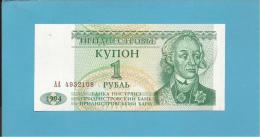 TRANSNISTRIA - 1 RUBLE - 1994 - Pick 16 - UNC. - BANKA NISTRIANA - 2 Scans - Moldavie