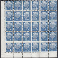 30x Saarland 410 Heuss 3Fr 1957 ** MNH - Unused Stamps