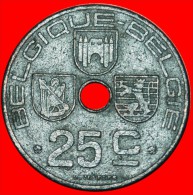 ★OCCUPATION BY GERMANY~FRENCH LEGEND: BELGIUM ★ 25 CENTIMES 1943! LOW START★ NO RESERVE! Leopold III ( - 25 Cent