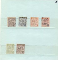 MONACO # PETIT LOT DE 6 TIMBRES DONT 4 OBLITERES  ( N° YT : 12/13/23/52 ) ET DEUX NEUFS SANS GOMME ( N° 12 ET 22 ) - Usados