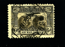 AUSTRALIA - 1931  6d AIR MAIL SERVICE FINE USED  SPOT THIN AT BACK  SG 139 - Oblitérés