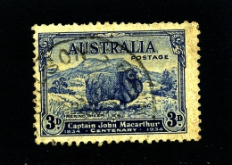 AUSTRALIA - 1934  3d  MACARTHUR  FINE USED SG 151 - Usados