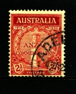 AUSTRALIA - 1935  2d  ANZAC  FINE USED  NH SG 154 - Oblitérés