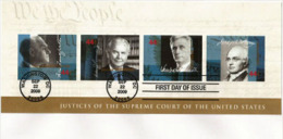 Chiefs Justices Of The Supreme Court. Un Bloc-feuillet Sur FDC Année 2009 - 2011-...