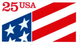 1990 USA 25c Flag Self Adhesive Plastic Stamp Sc#2475 Unusual - Erreurs Sur Timbres