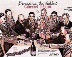 Etiquette Vin VEDRINES Marc Festival BD Angers 2012 (La Main De Dieu ) - Tischkunst
